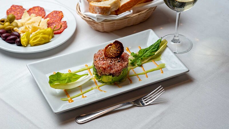 Tuna tartare appetizer